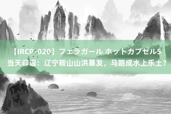 【IRCP-020】フェラガール ホットカプセル5 当天辟谣：辽宁鞍山山洪暴发，马路成水上乐土？