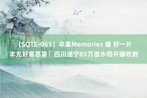 【SQTE-065】卒業Memories 瞳 好一片丰充好意思景！四川遂宁85万亩水稻开镰收割