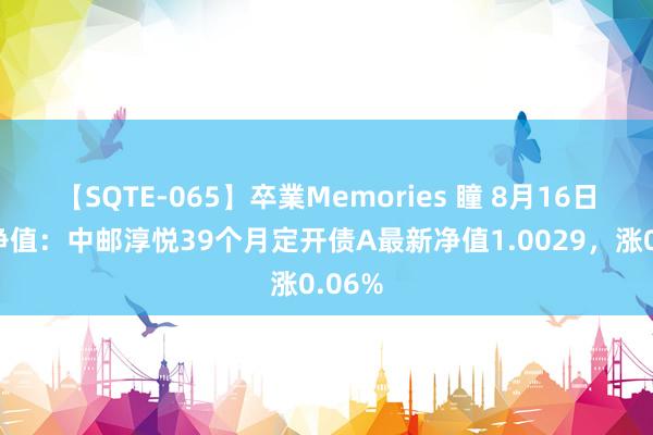 【SQTE-065】卒業Memories 瞳 8月16日基金净值：中邮淳悦39个月定开债A最新净值1.0029，涨0.06%