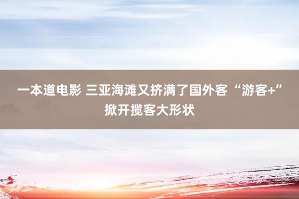 一本道电影 三亚海滩又挤满了国外客 “游客+”掀开揽客大形状