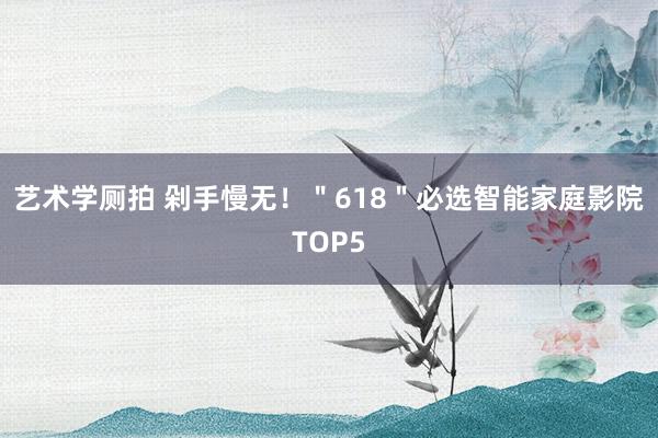 艺术学厕拍 剁手慢无！＂618＂必选智能家庭影院TOP5