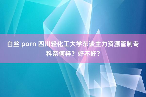 白丝 porn 四川轻化工大学东谈主力资源管制专科奈何样？好不好？